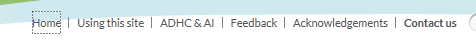 Pressing the tab key when the page loads will select the 'Using this site' link Pressing the tab key when the page loads will select the 'Using this site' link